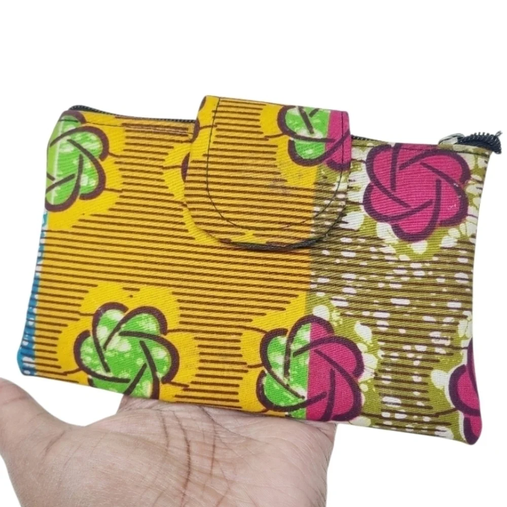 Unbranded | Women's Colorful Ankara Patterned Clutch Wristlet Or Keychain (OS)
